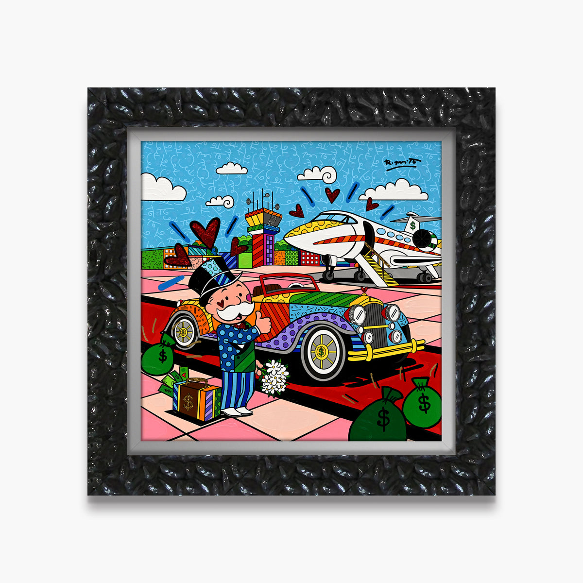 Billionaire's Club (Monopoly By Britto) - Mixed Media Original