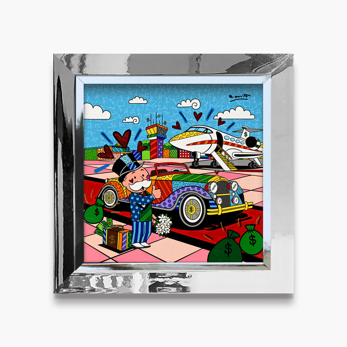 Billionaire's Club (Monopoly By Britto) - Mixed Media Original
