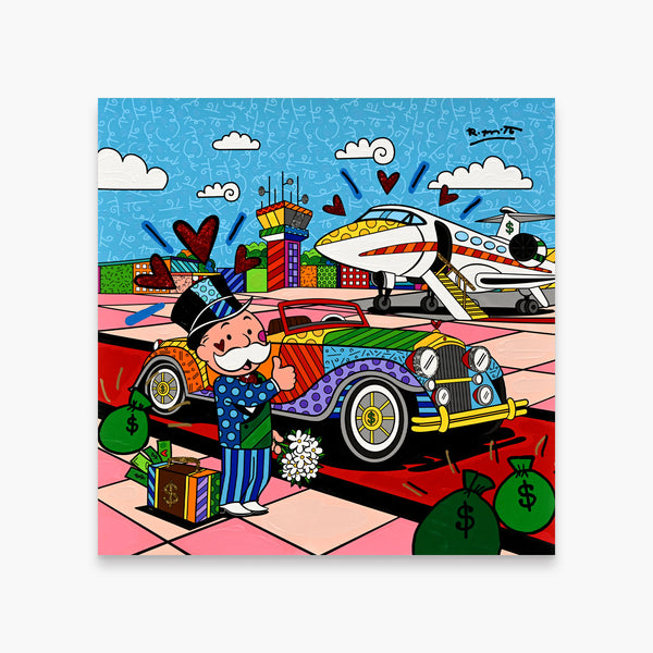 Billionaire's Club (Monopoly By Britto) - Mixed Media Original
