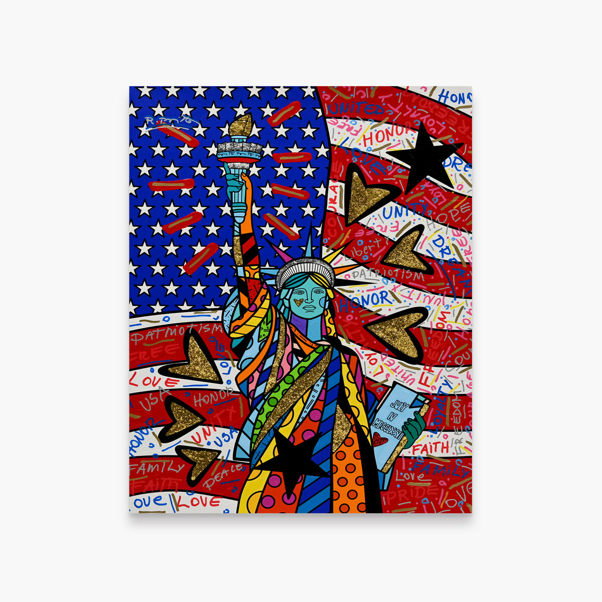 Liberty for All - Mixed Media Original
