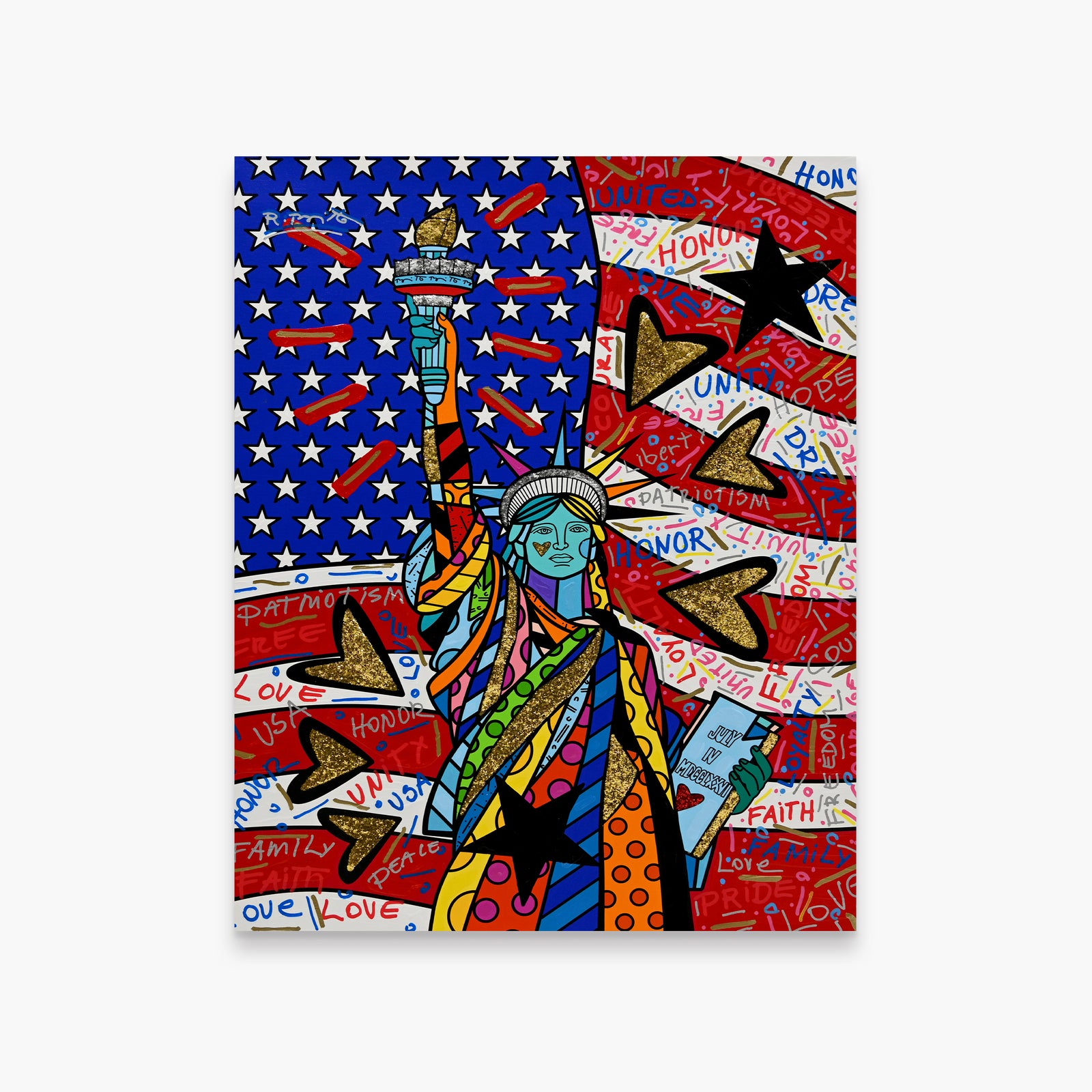Liberty for All - Mixed Media Original