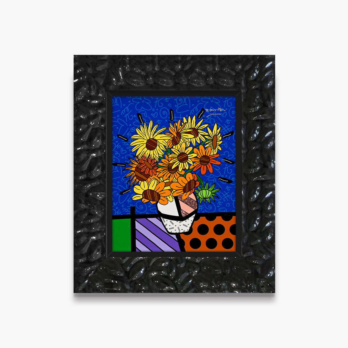 Golden Sunflowers - Mixed Media Original