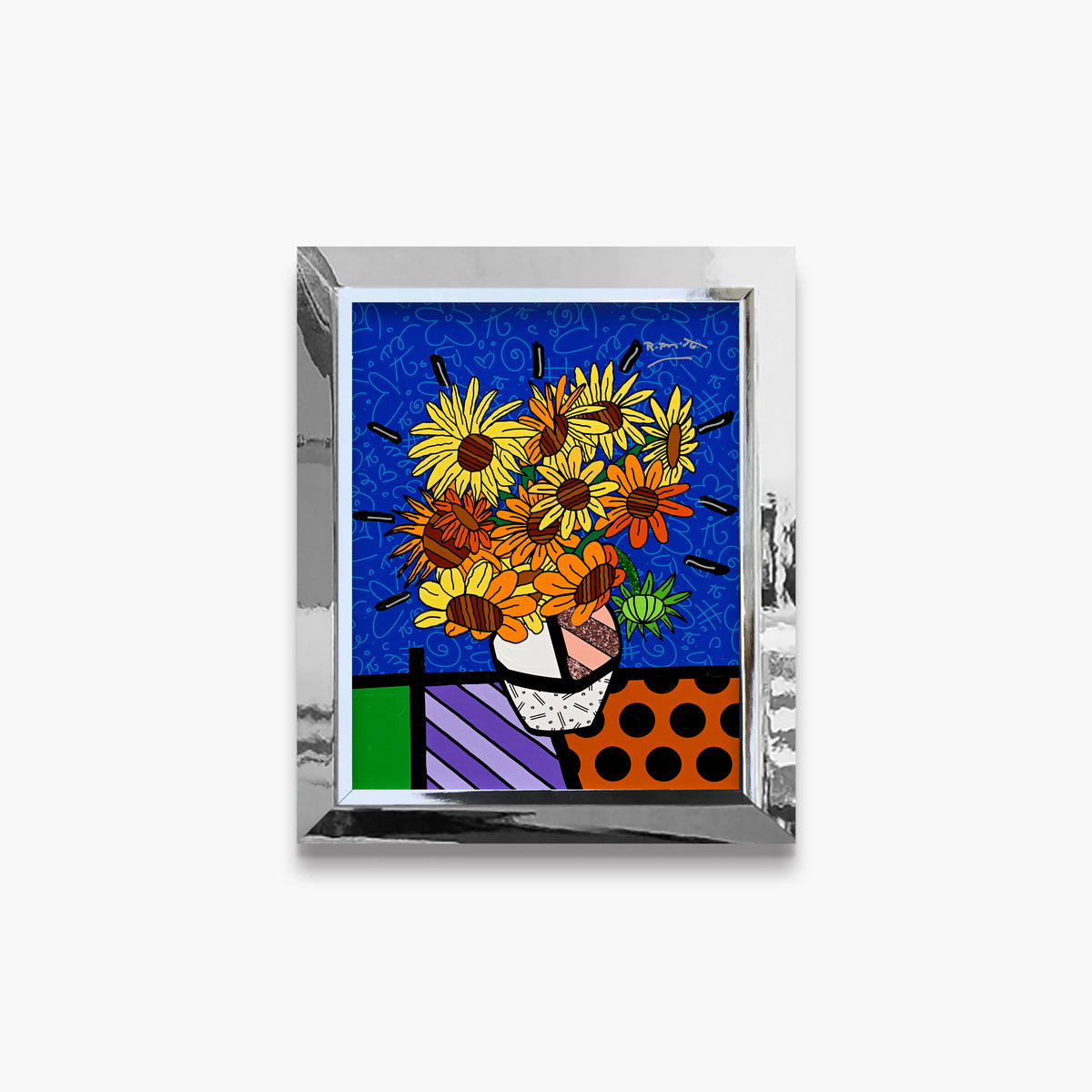 Golden Sunflowers - Mixed Media Original