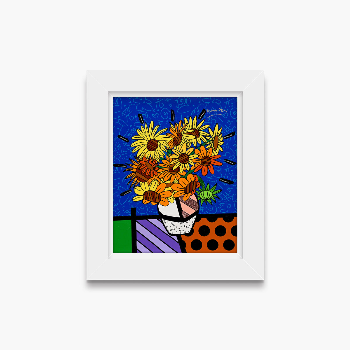 Golden Sunflowers - Mixed Media Original