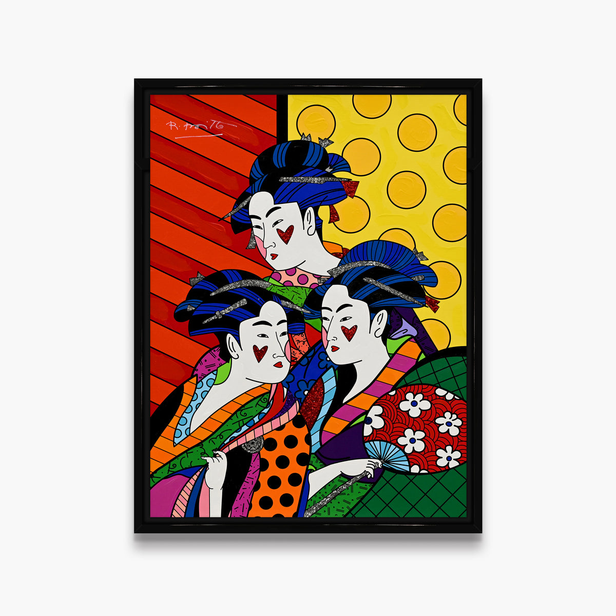 Three Beauties - Mixed Media Original