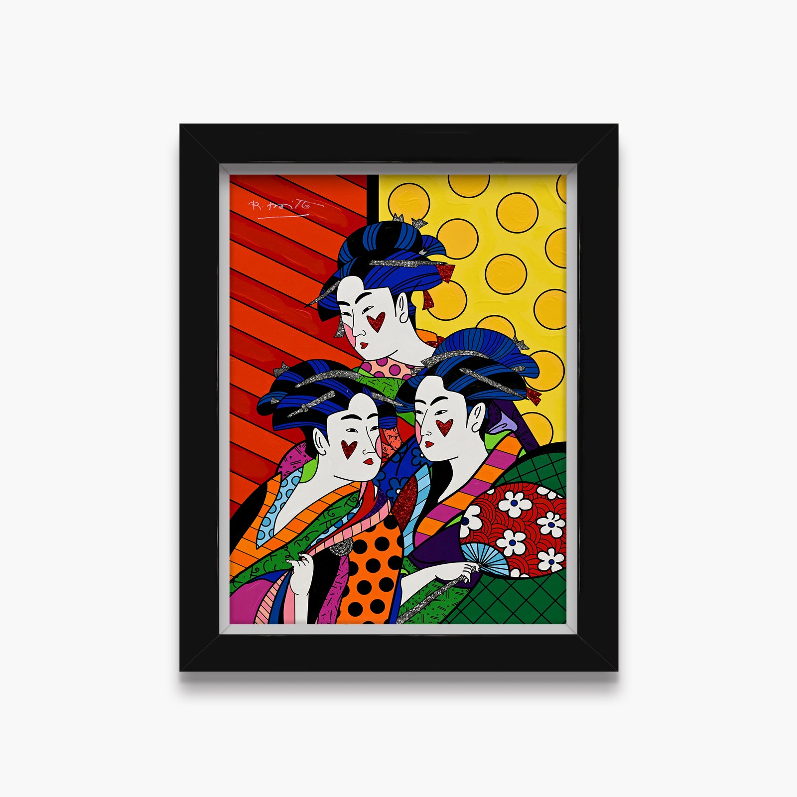 Three Beauties - Mixed Media Original