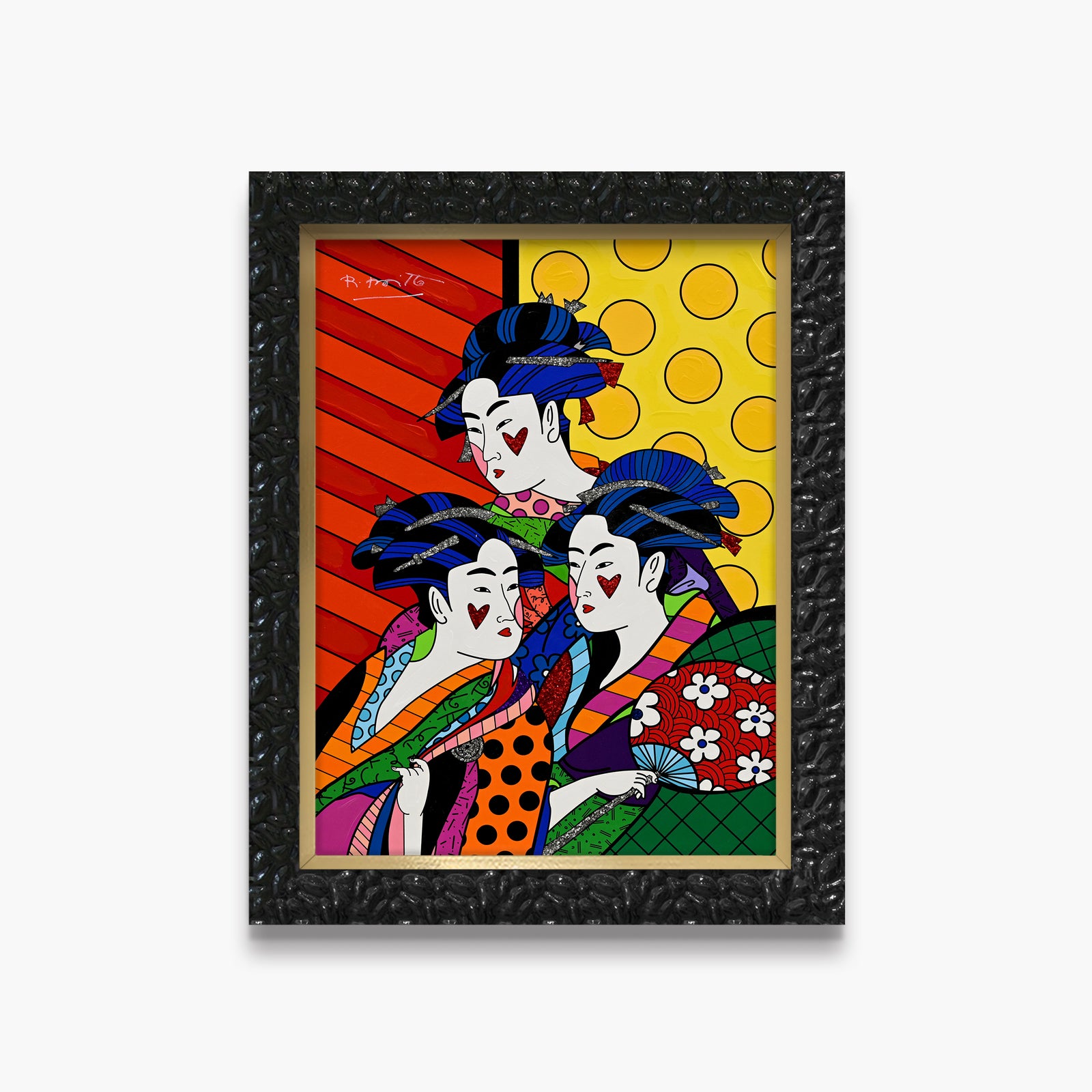 Three Beauties - Mixed Media Original