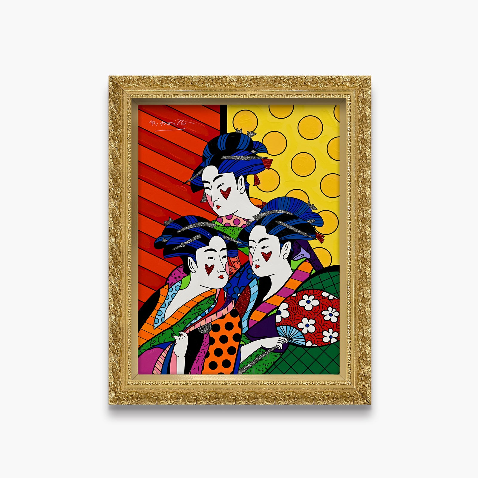 Three Beauties - Mixed Media Original