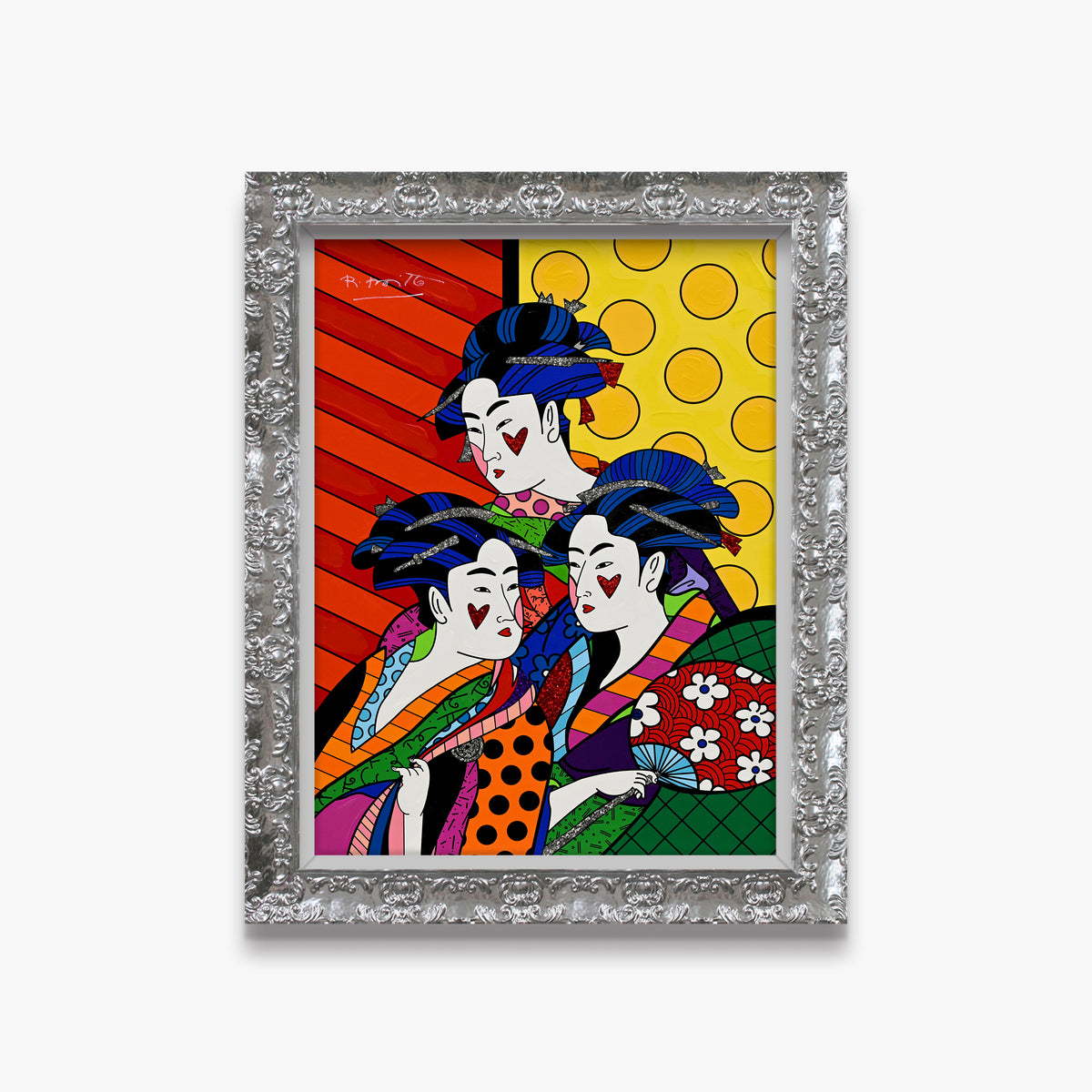 Three Beauties - Mixed Media Original