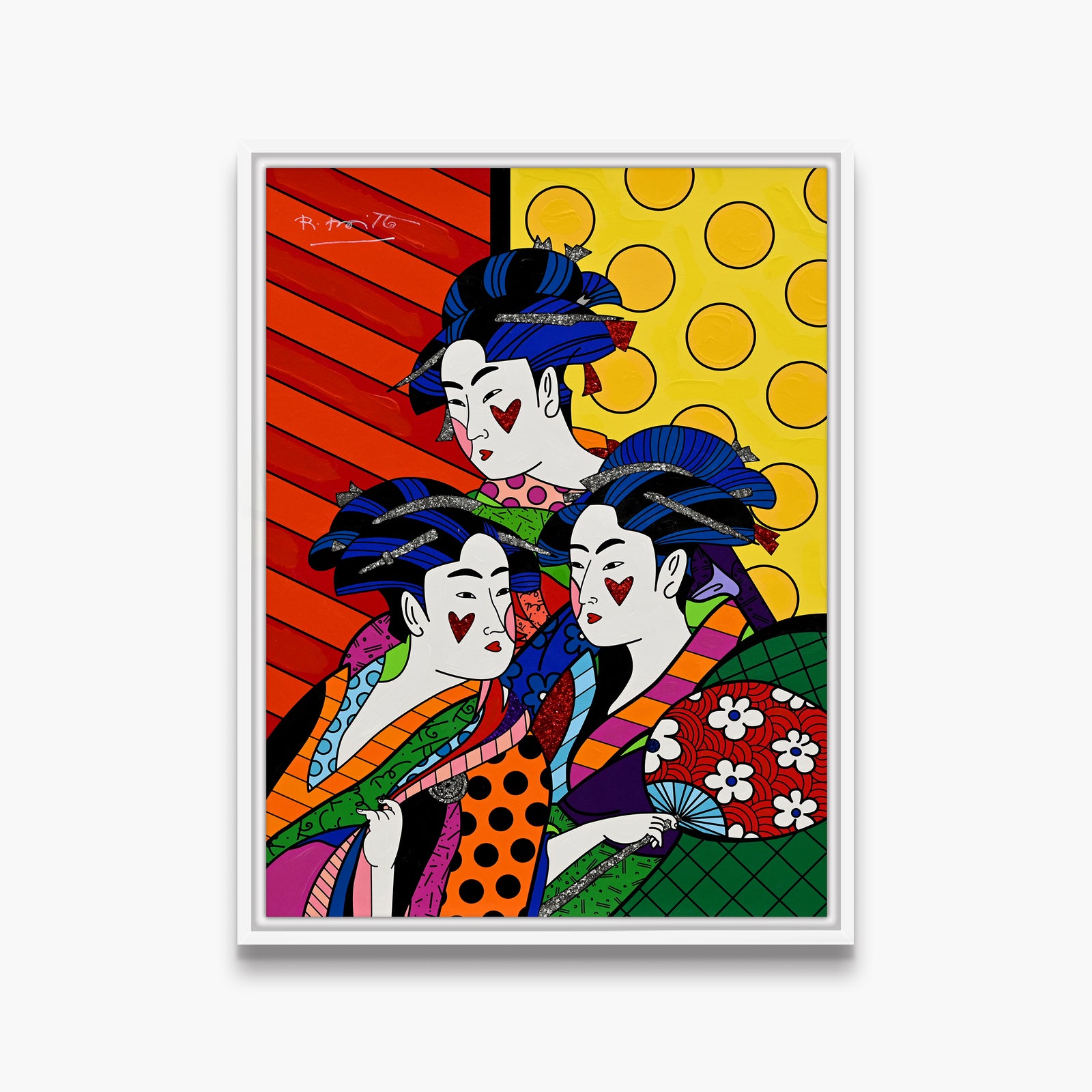 Three Beauties - Mixed Media Original