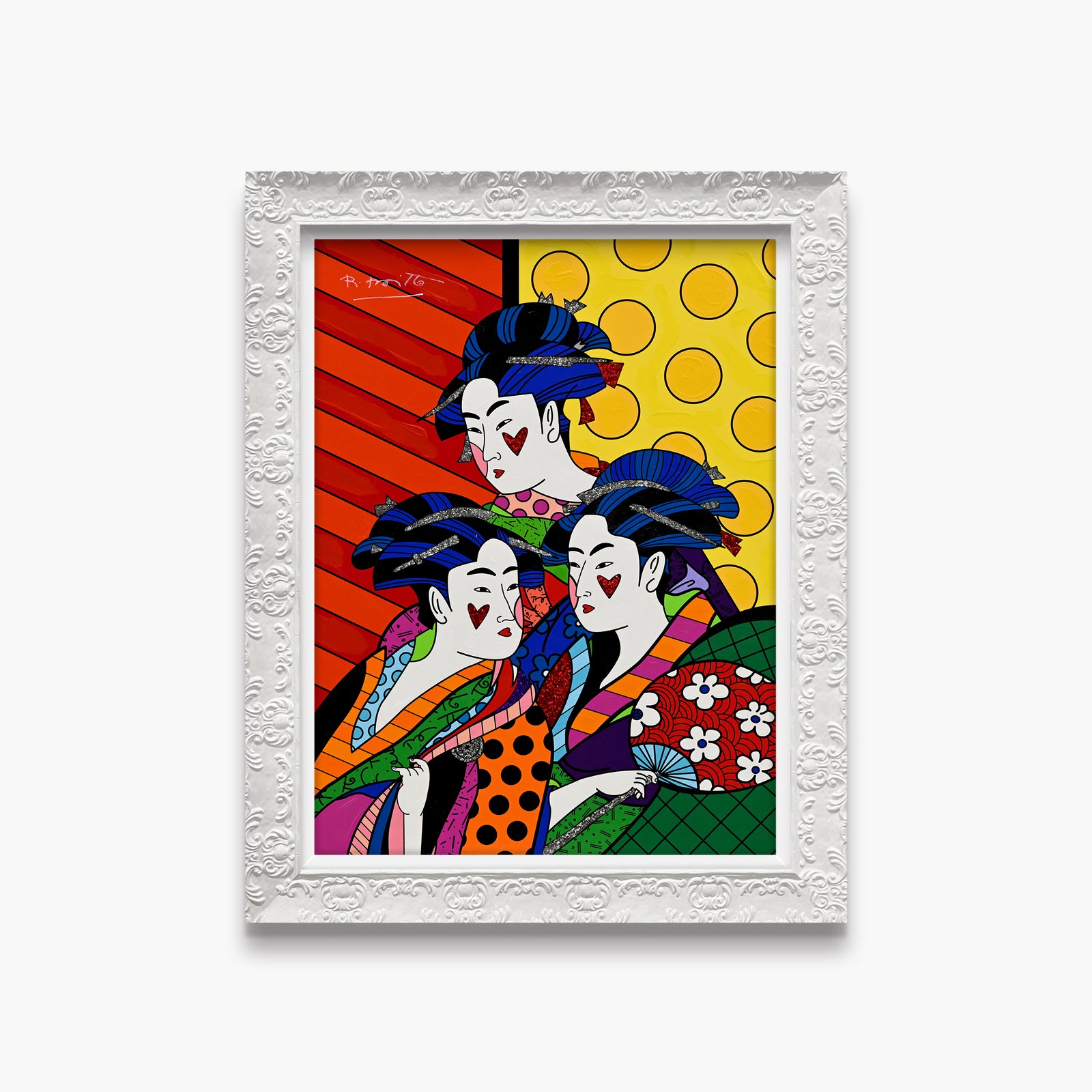 Three Beauties - Mixed Media Original
