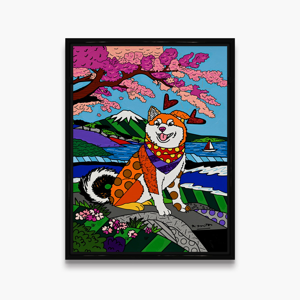 Icon of Japan - Mixed Media Original