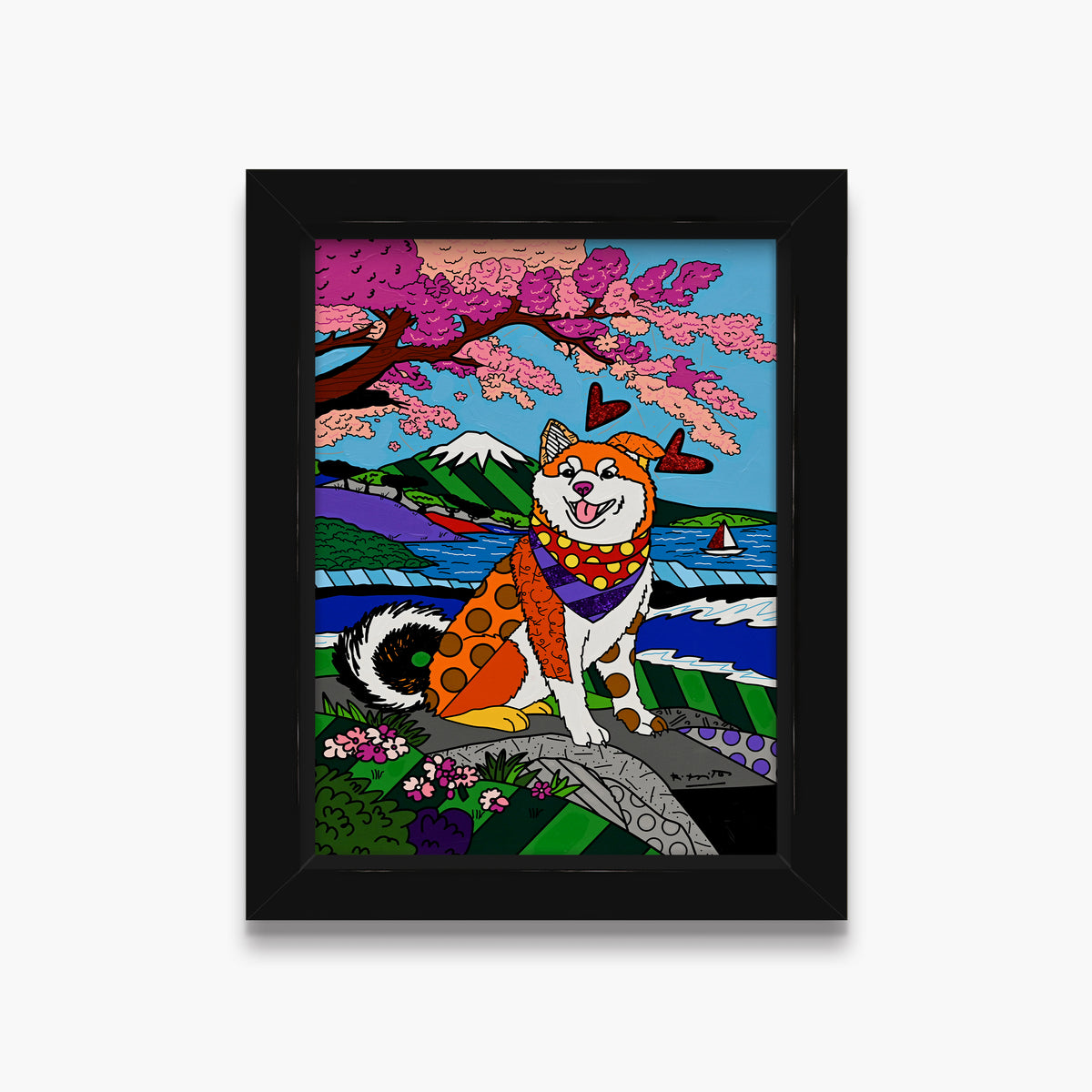 Icon of Japan - Mixed Media Original