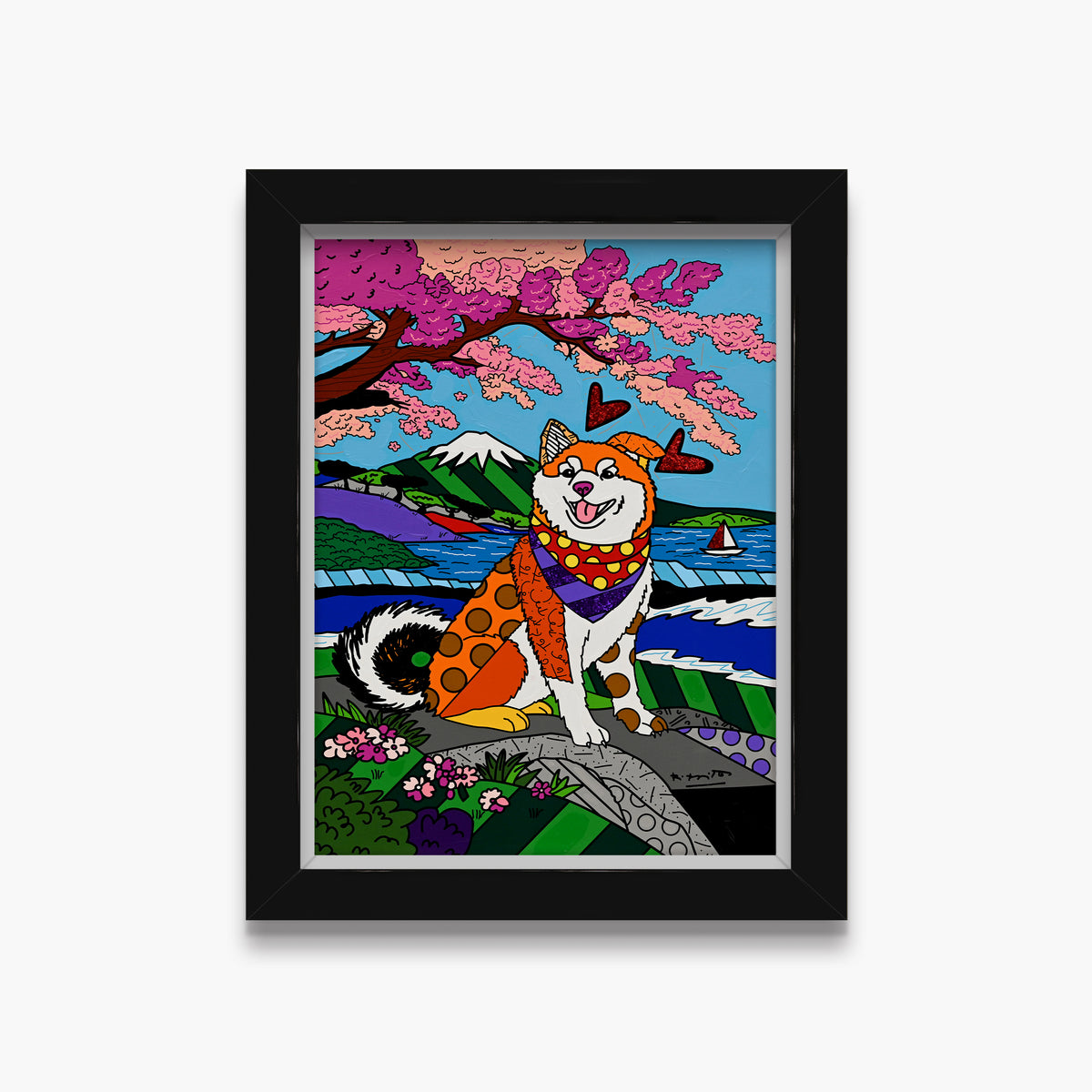 Icon of Japan - Mixed Media Original