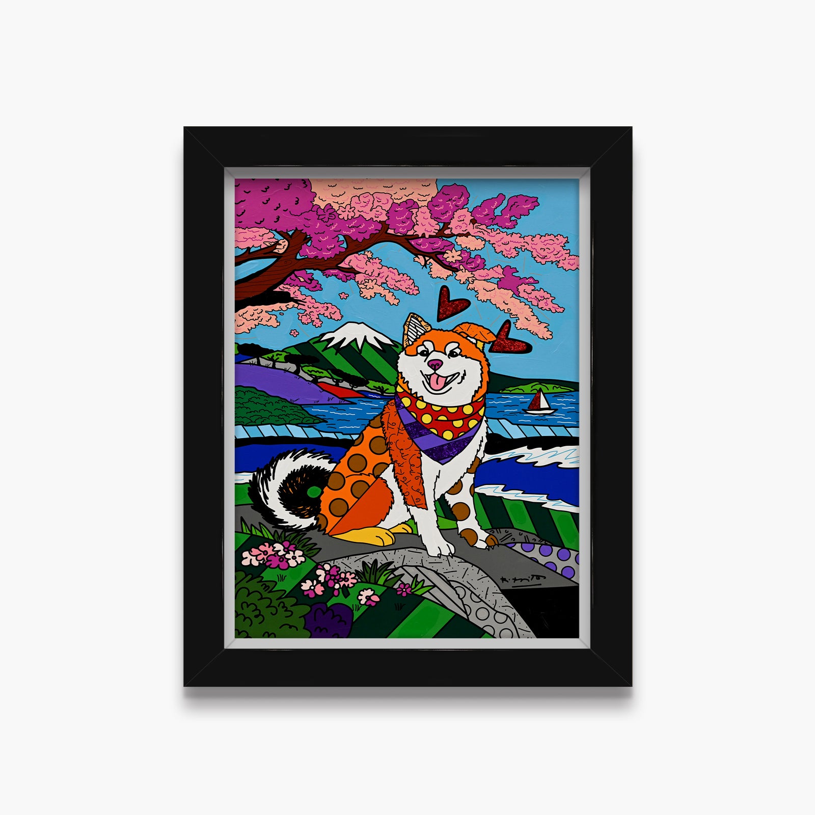 Icon of Japan - Mixed Media Original