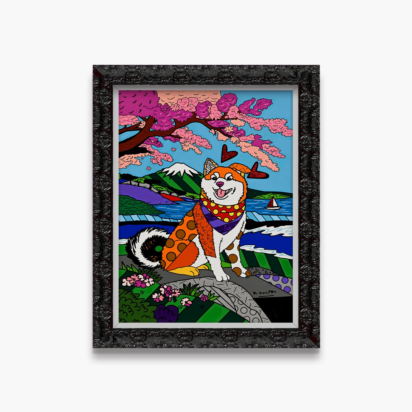Icon of Japan - Mixed Media Original