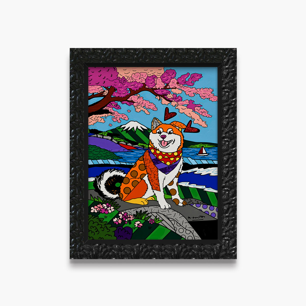 Icon of Japan - Mixed Media Original