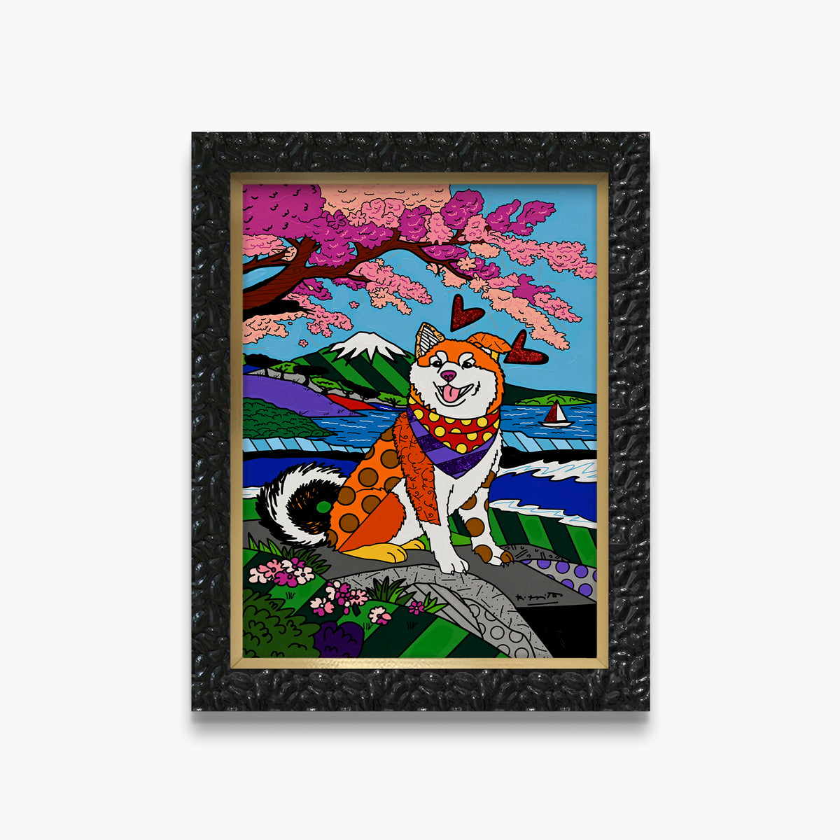 Icon of Japan - Mixed Media Original