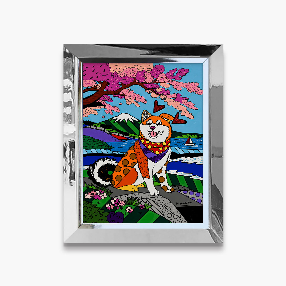 Icon of Japan - Mixed Media Original
