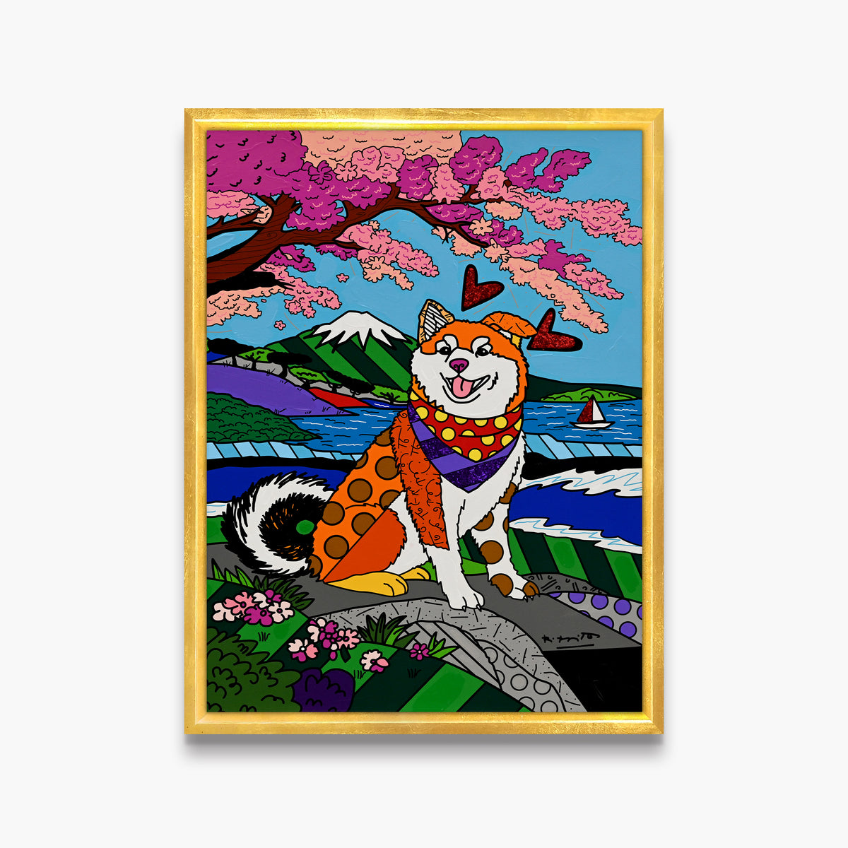 Icon of Japan - Mixed Media Original