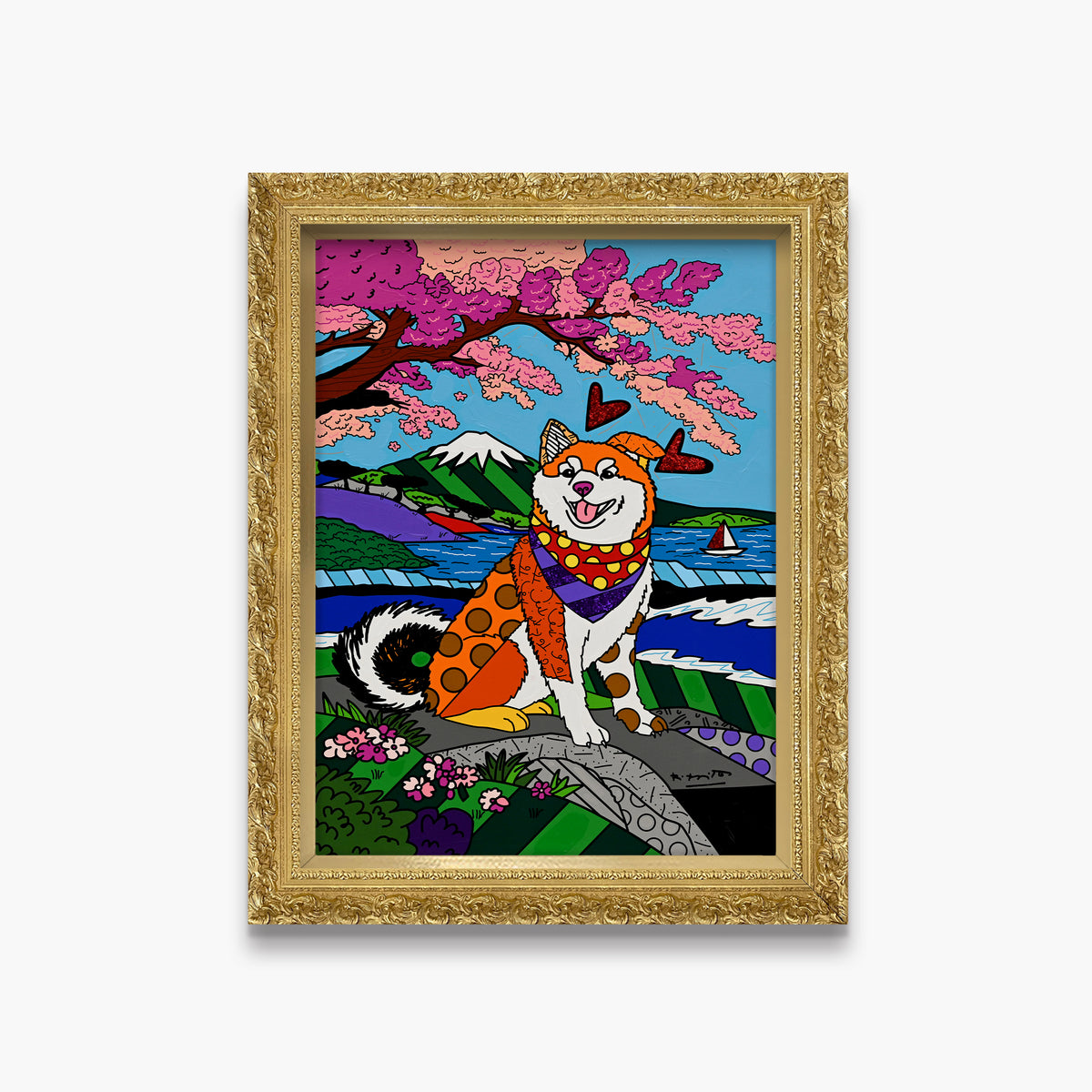 Icon of Japan - Mixed Media Original