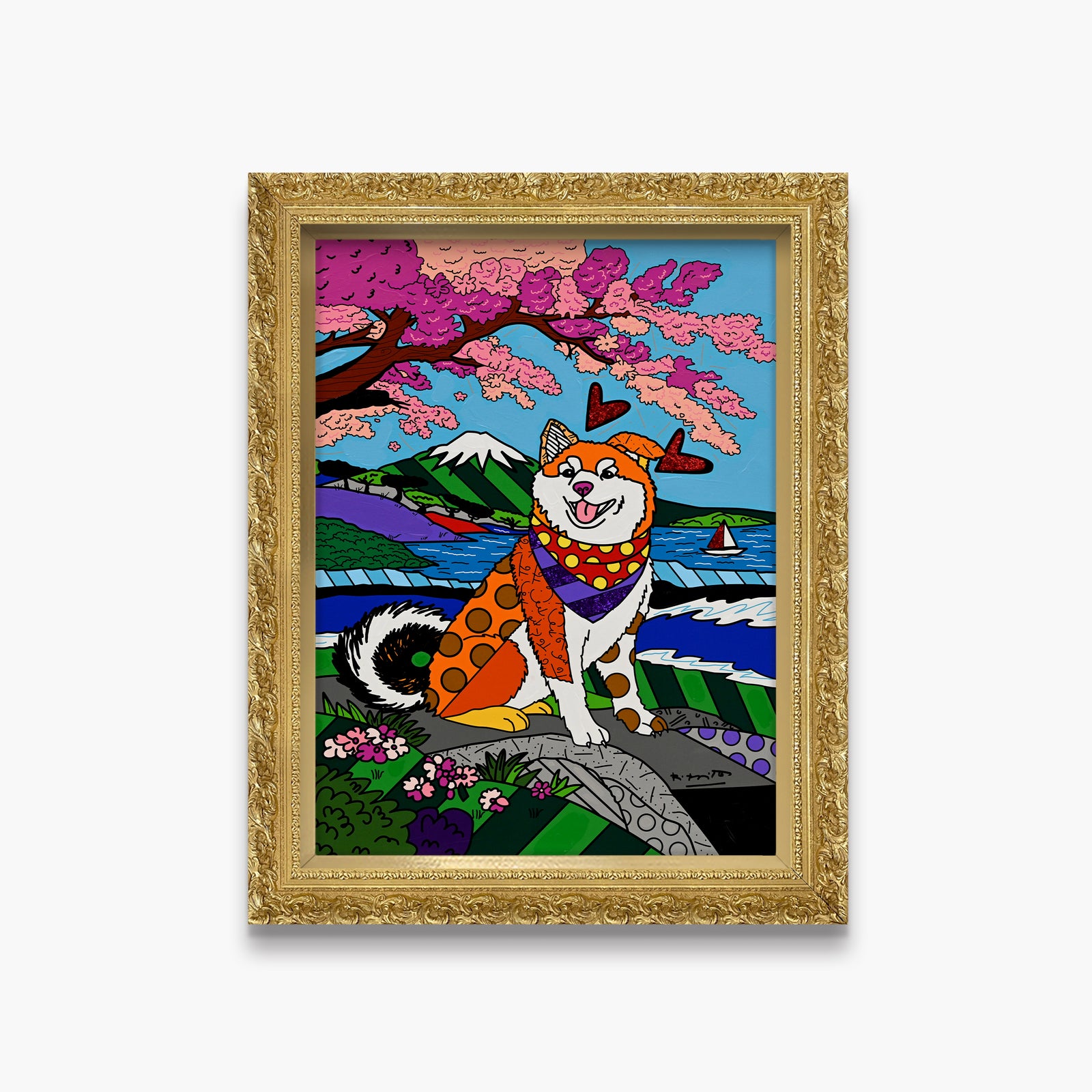 Icon of Japan - Mixed Media Original
