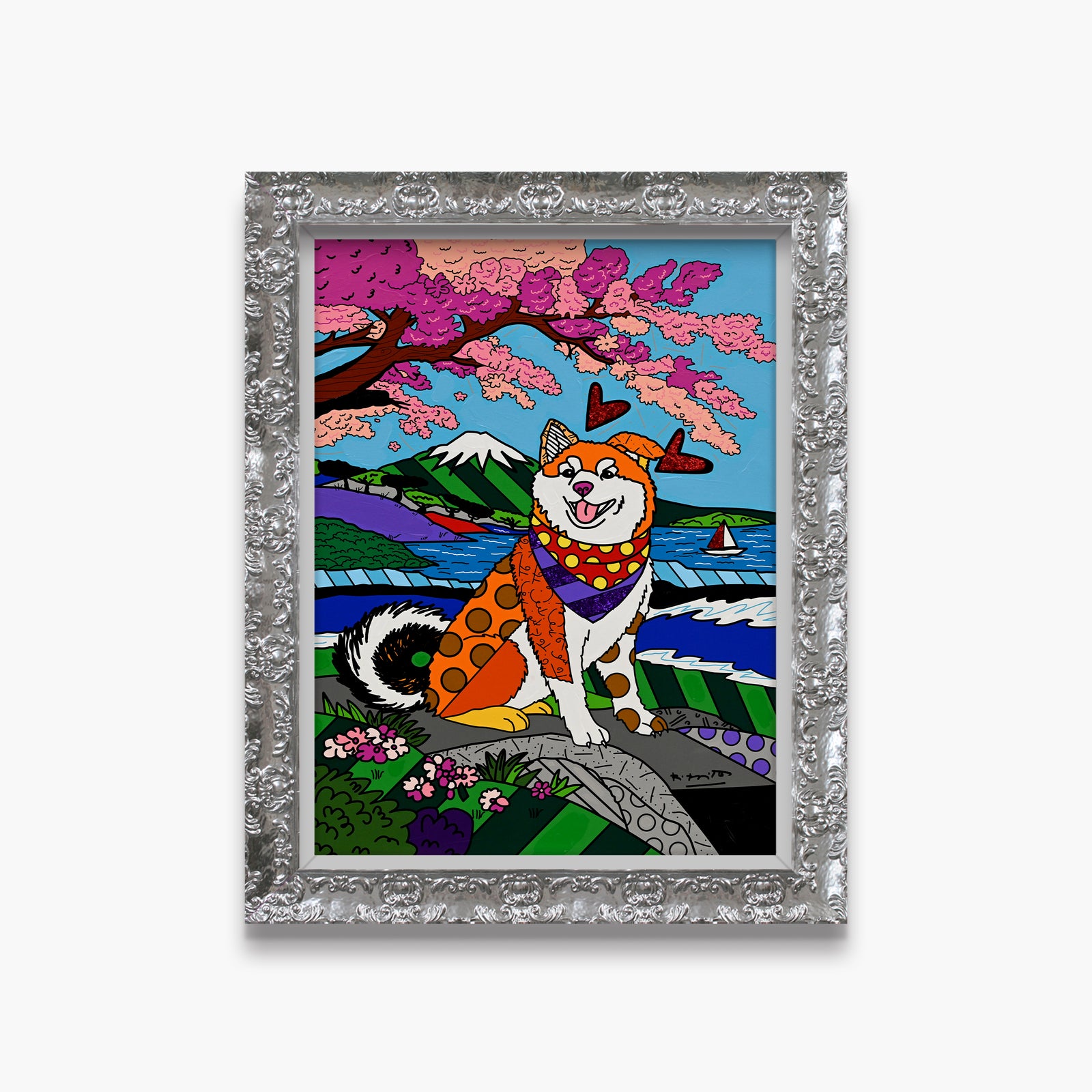 Icon of Japan - Mixed Media Original