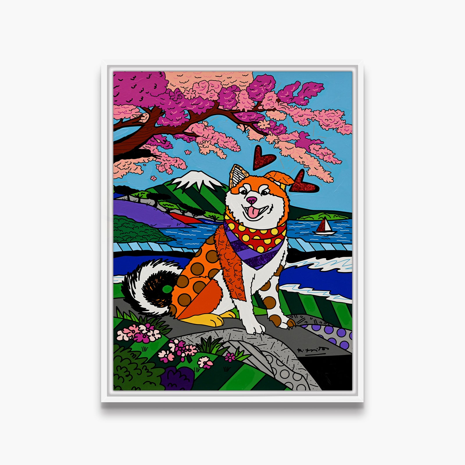 Icon of Japan - Mixed Media Original