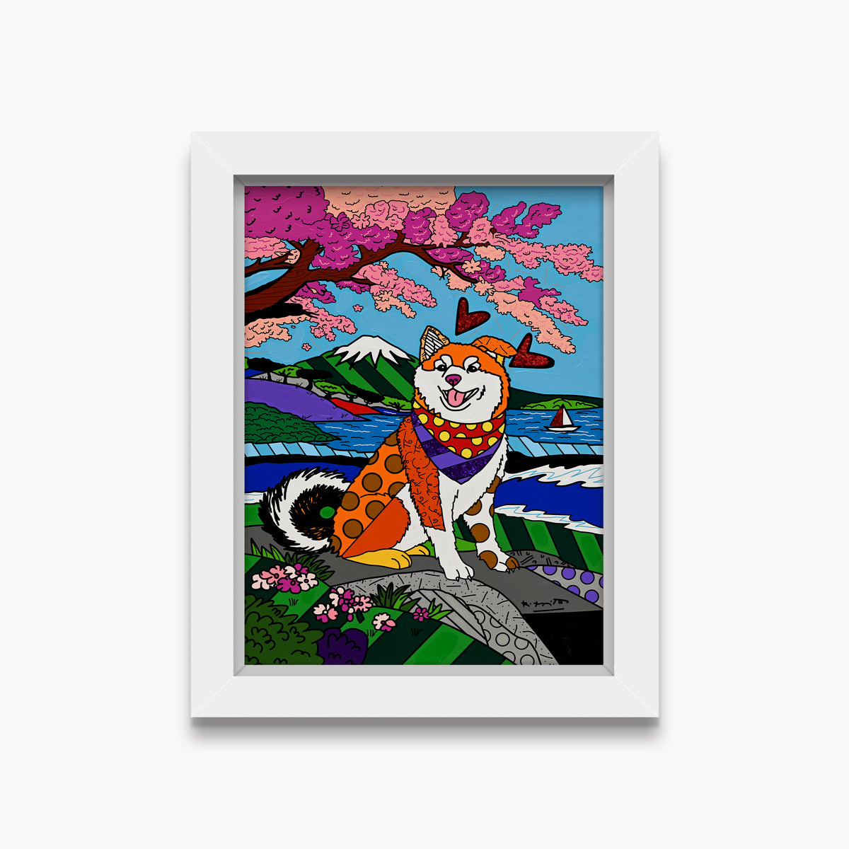 Icon of Japan - Mixed Media Original