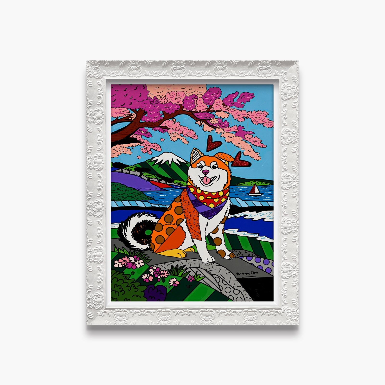 Icon of Japan - Mixed Media Original