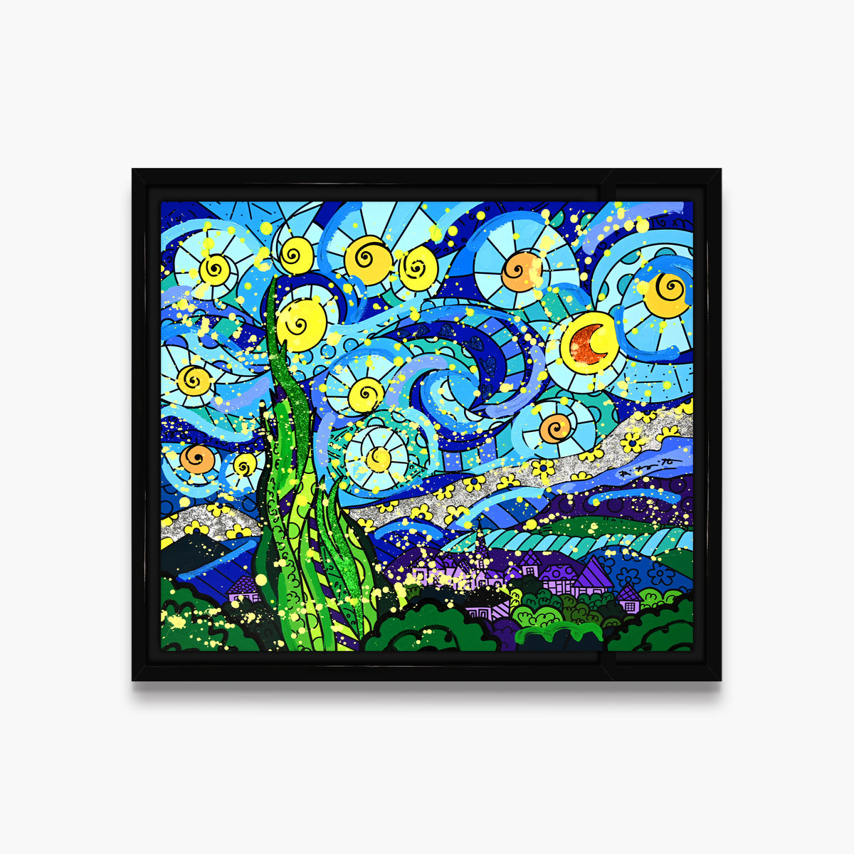 My Starry Night - Mixed Media Original