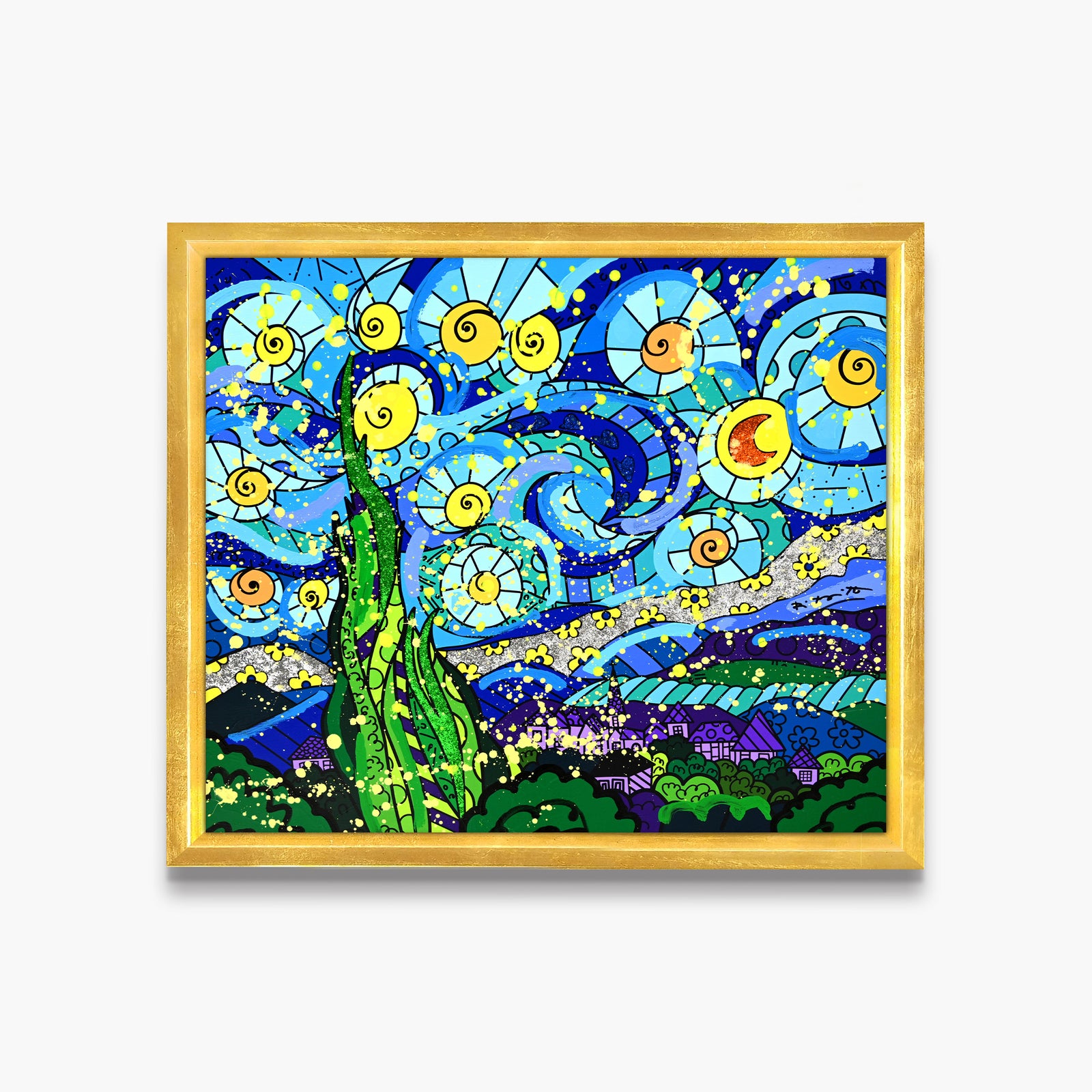 My Starry Night - Mixed Media Original