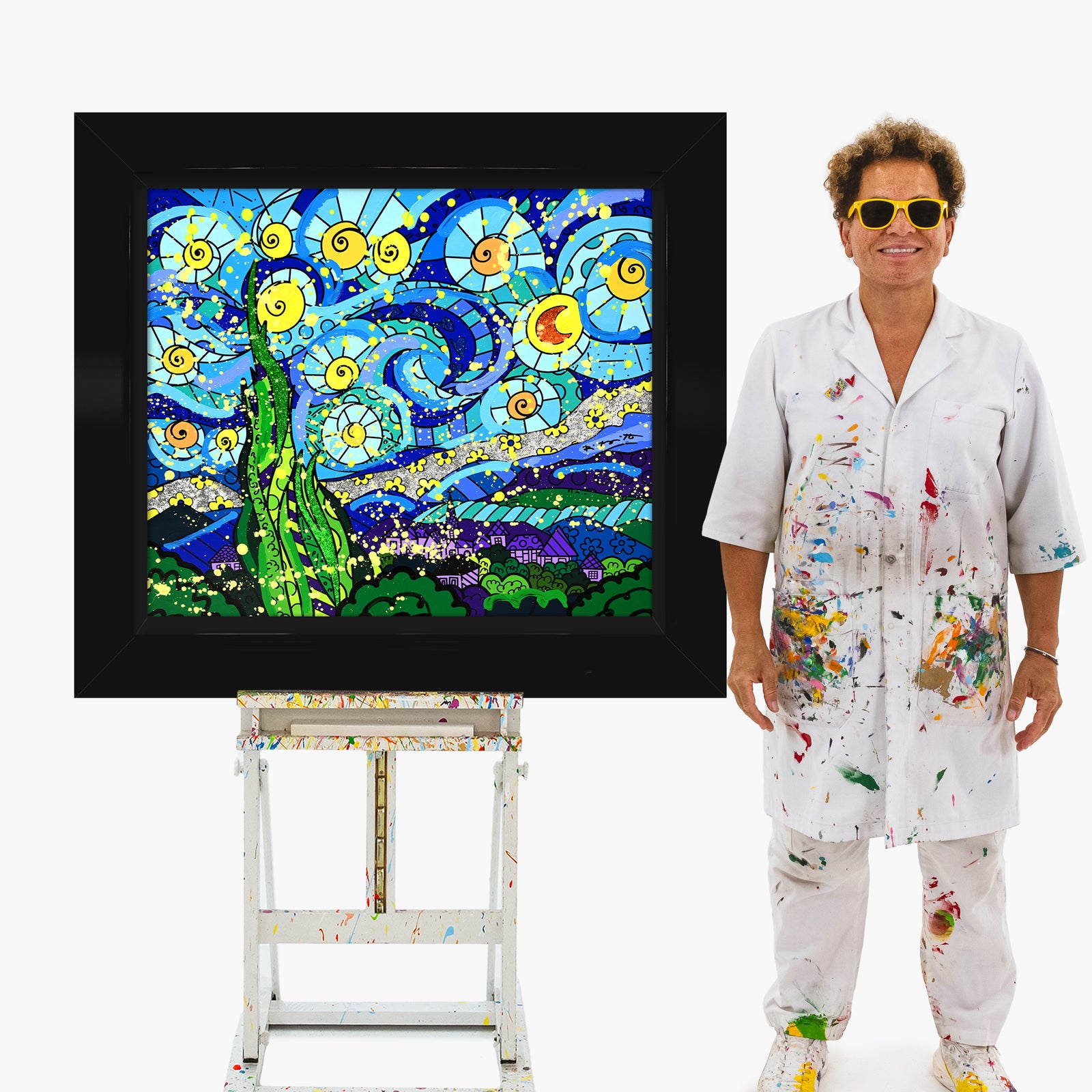 My Starry Night - Mixed Media Original