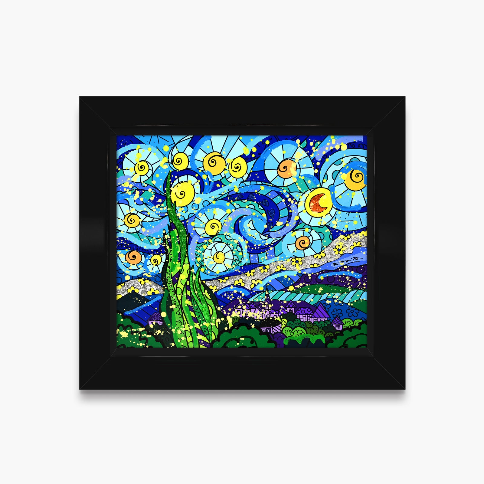 My Starry Night - Mixed Media Original