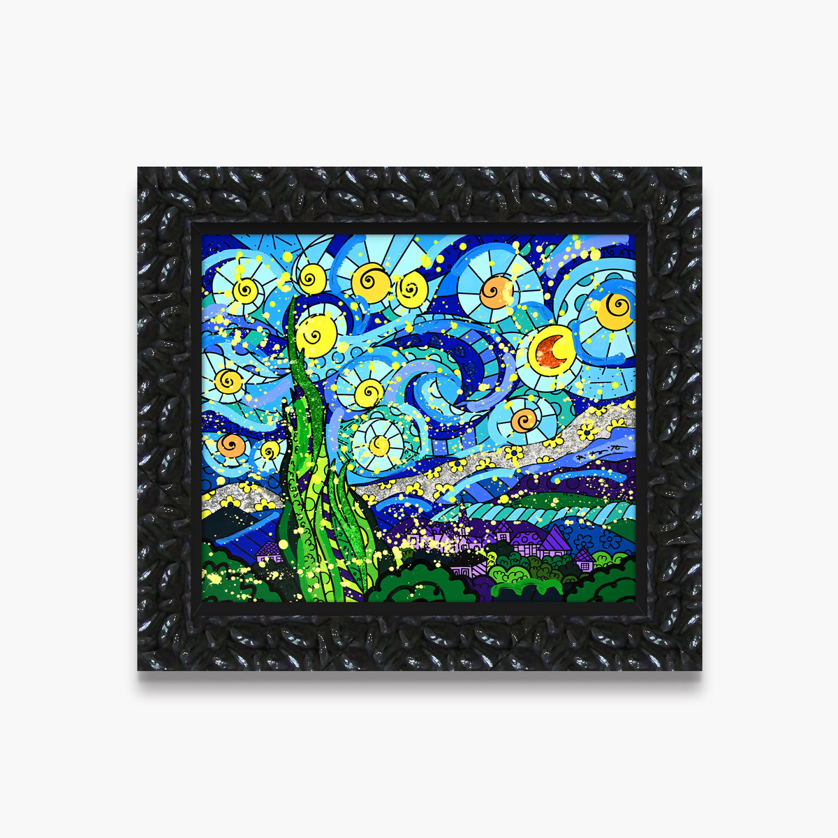 My Starry Night - Mixed Media Original