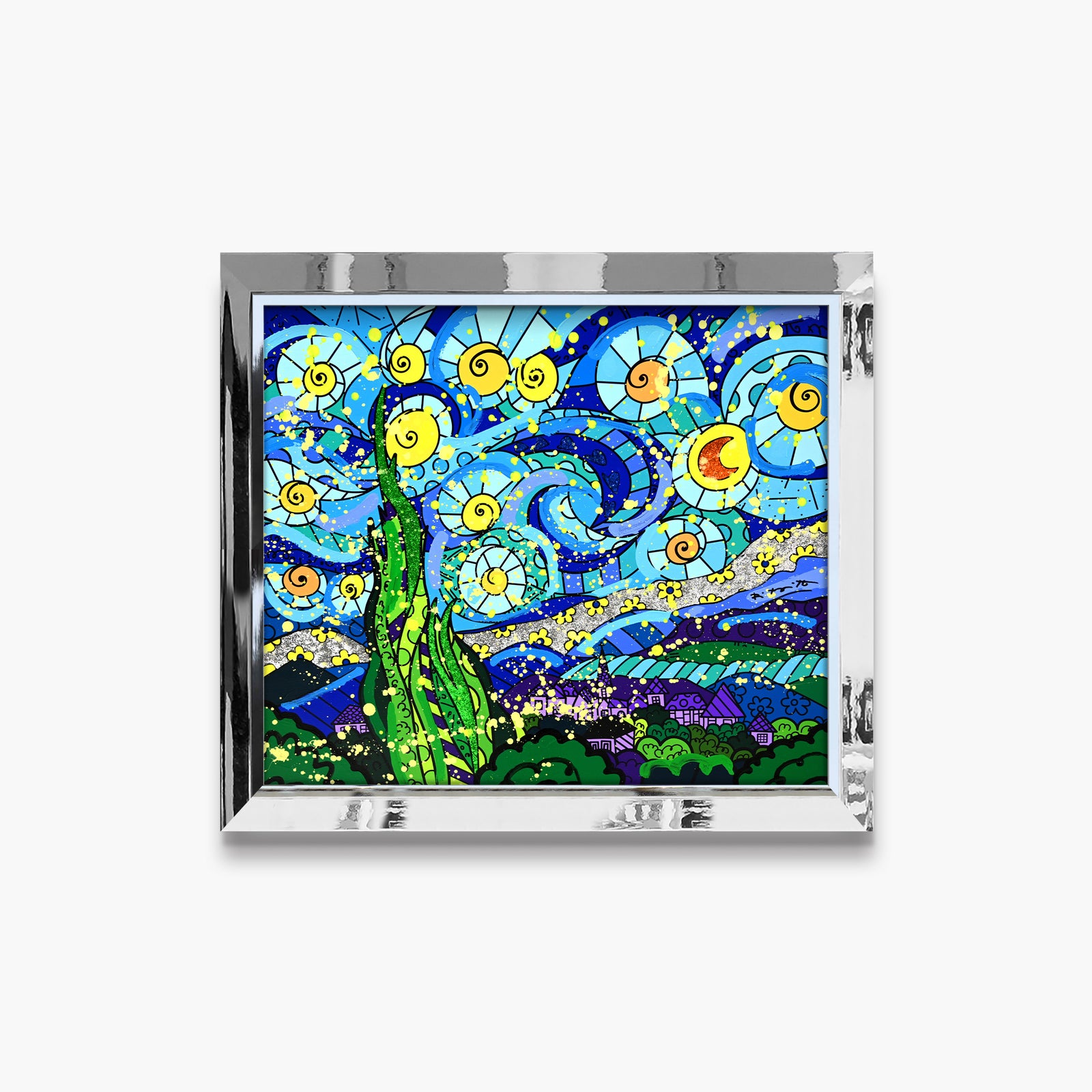 My Starry Night - Mixed Media Original