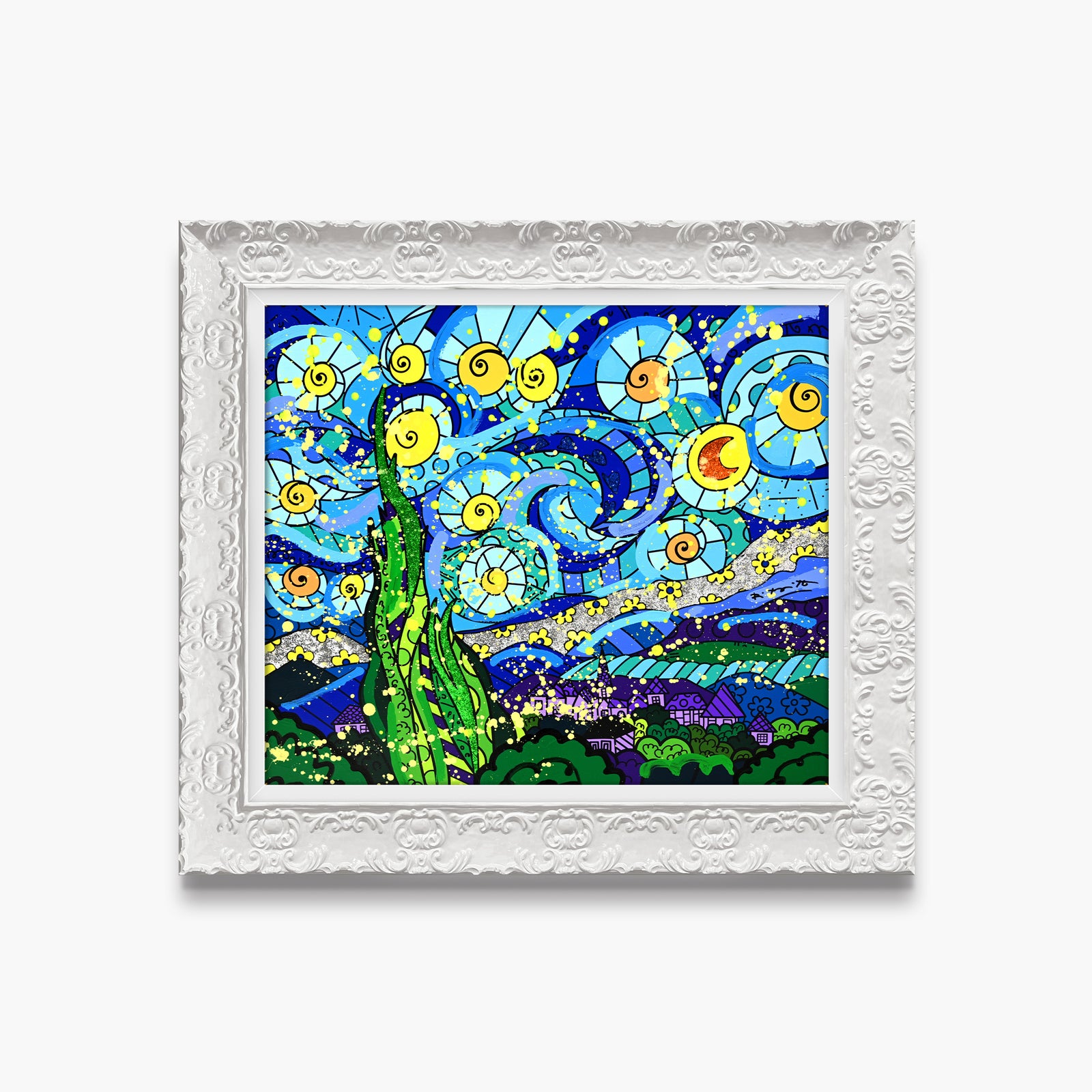 My Starry Night - Mixed Media Original