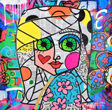 LOOK ME IN THE EYES -  Mixed Media Original