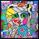 LOOK ME IN THE EYES -  Mixed Media Original