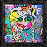 LOOK ME IN THE EYES -  Mixed Media Original