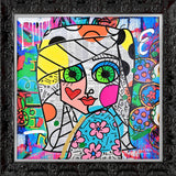 LOOK ME IN THE EYES -  Mixed Media Original