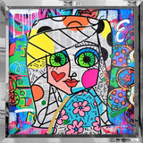 LOOK ME IN THE EYES -  Mixed Media Original