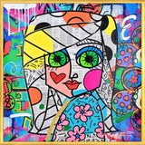 LOOK ME IN THE EYES -  Mixed Media Original