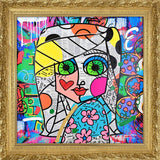 LOOK ME IN THE EYES -  Mixed Media Original
