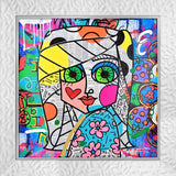LOOK ME IN THE EYES -  Mixed Media Original