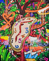 TIME IS RELATIVE -  Mixed Media Original