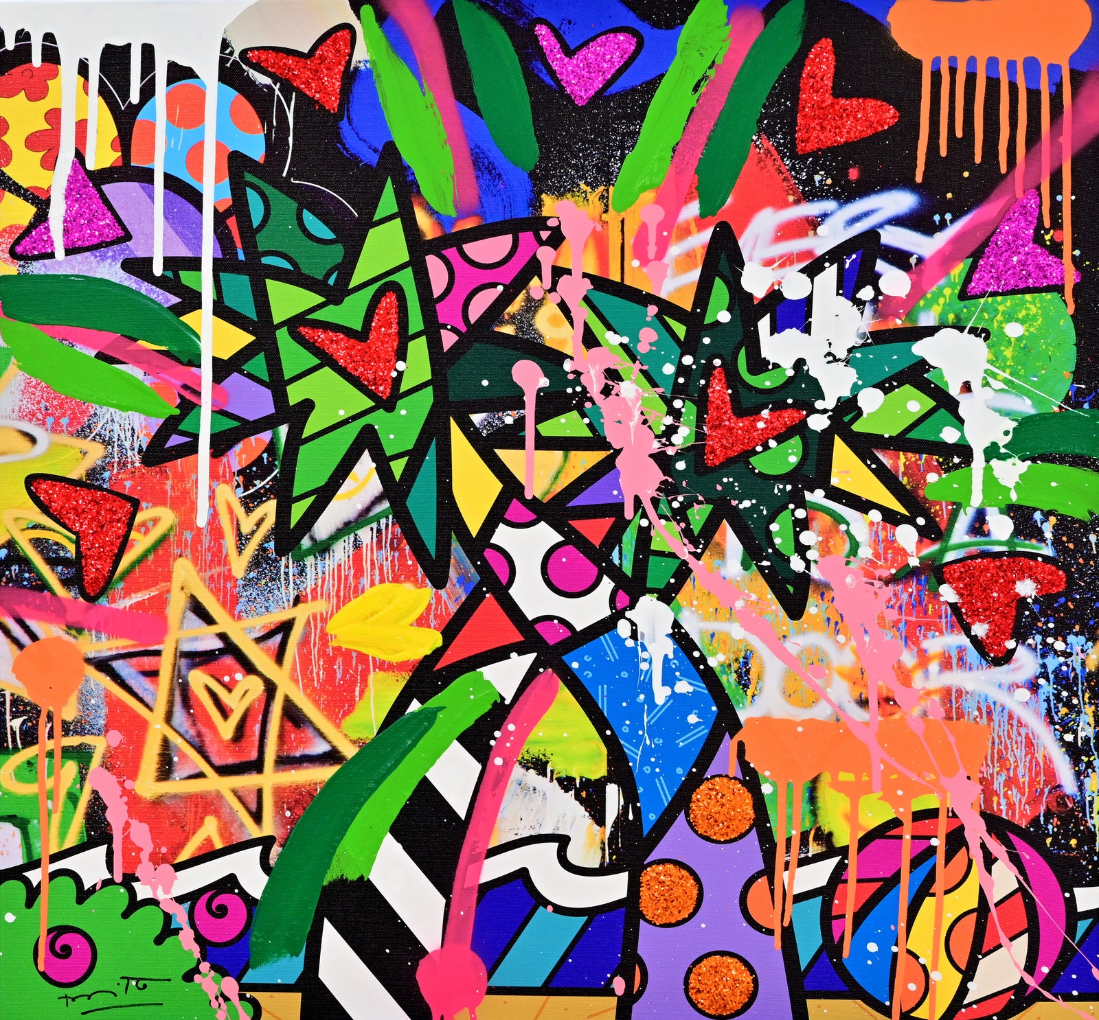 Miami Vibes - Mixed Media Original