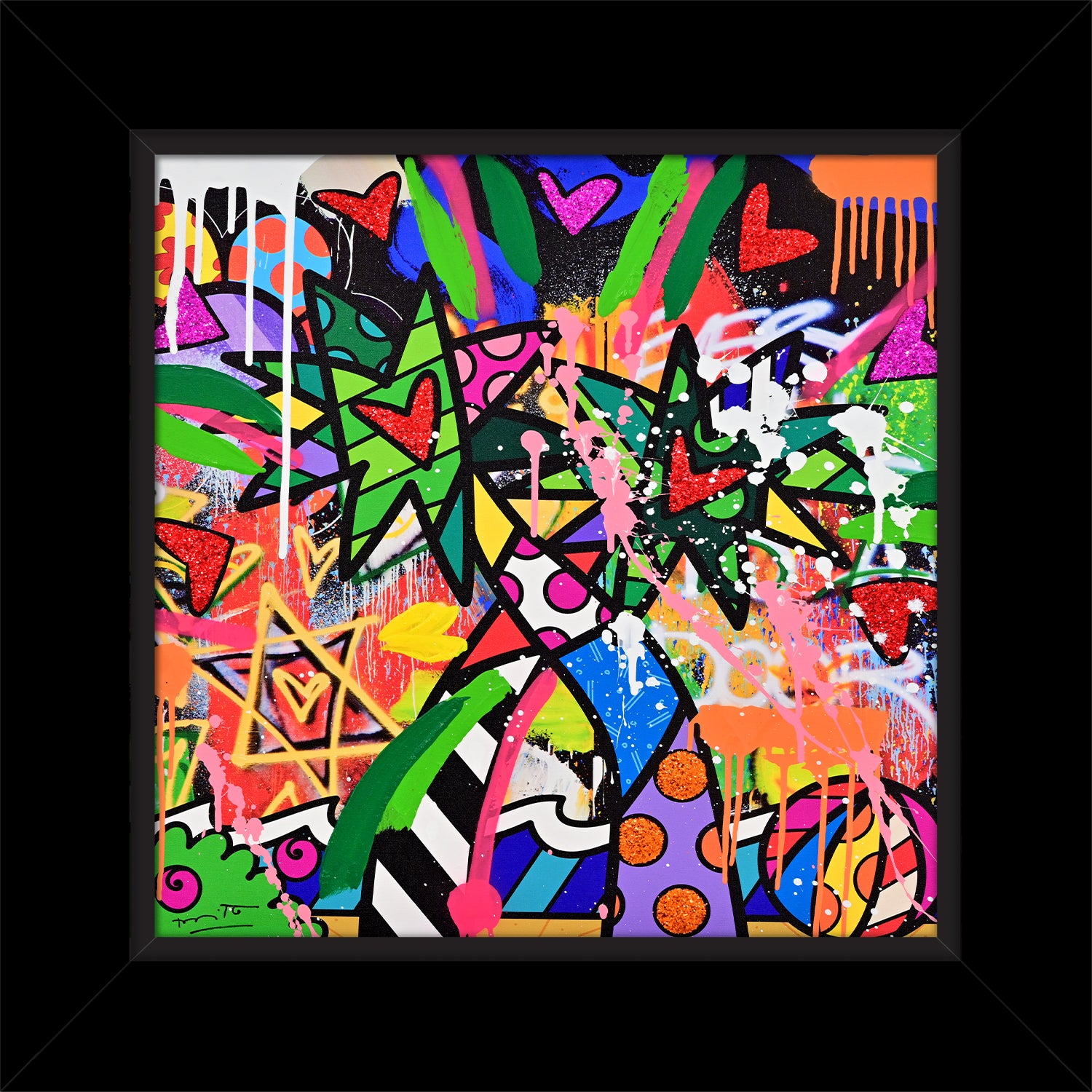 Miami Vibes - Mixed Media Original