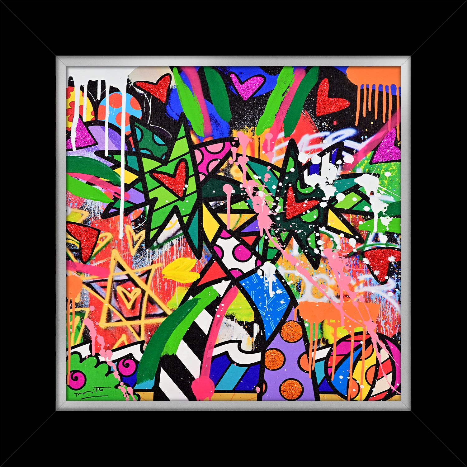 Miami Vibes - Mixed Media Original