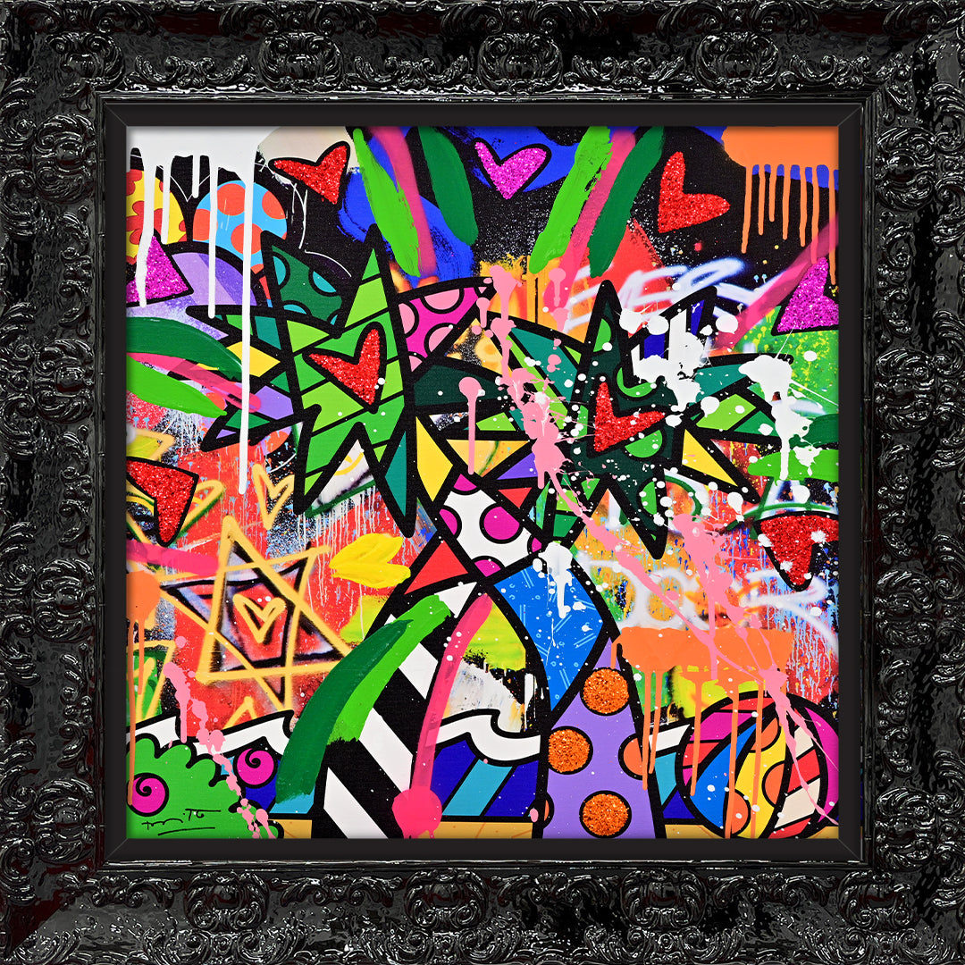 Miami Vibes - Mixed Media Original